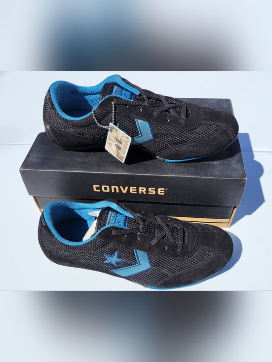 Converse Other - YOUTH 5.5 / WOMENS 7 CONVERSE RETRO RUN OX BLACK BLUE 1S944 New In Box